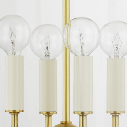 Mitzi by Hudson Valley Lighting June Small Lantern in Aged Brass, detail view 2
