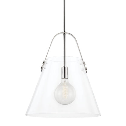 Mitzi by Hudson Valley Lighting Karin Extra Large Pendant in Polished Nickel