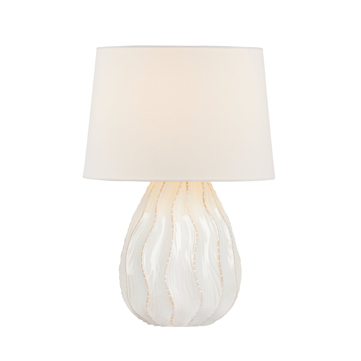 Mitzi by Hudson Valley Lighting Karla Table Lamp in Aged Brass / Ceramic Sea Salt