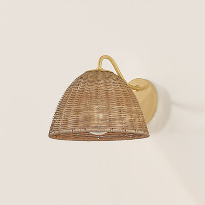 Mitzi by Hudson Valley Lighting Katniss Wall Sconce in Aged Brass, detail view 4