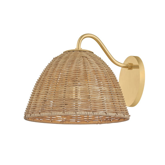 Mitzi by Hudson Valley Lighting Katniss Wall Sconce in Aged Brass