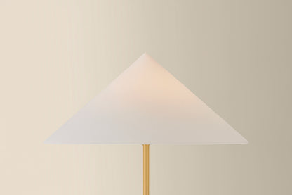 Mitzi by Hudson Valley Lighting Katya Floor Lamp in Aged Brass, detail view 3