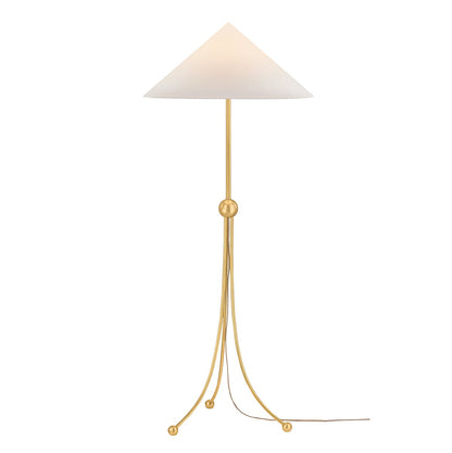 Mitzi by Hudson Valley Lighting Katya Floor Lamp in Aged Brass