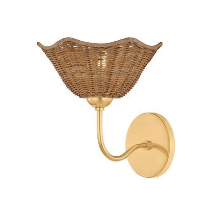 Mitzi by Hudson Valley Lighting Kehlani Wall Sconce in Aged Brass
