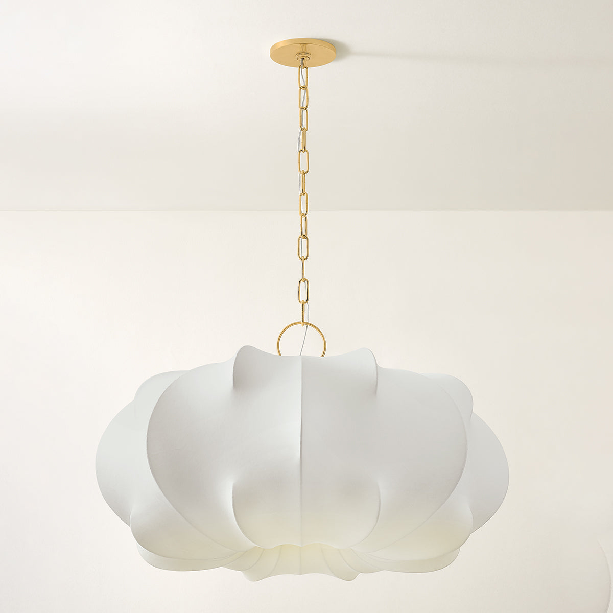 Mitzi by Hudson Valley Lighting Keilah Large Pendant in Aged Brass, detail view 2