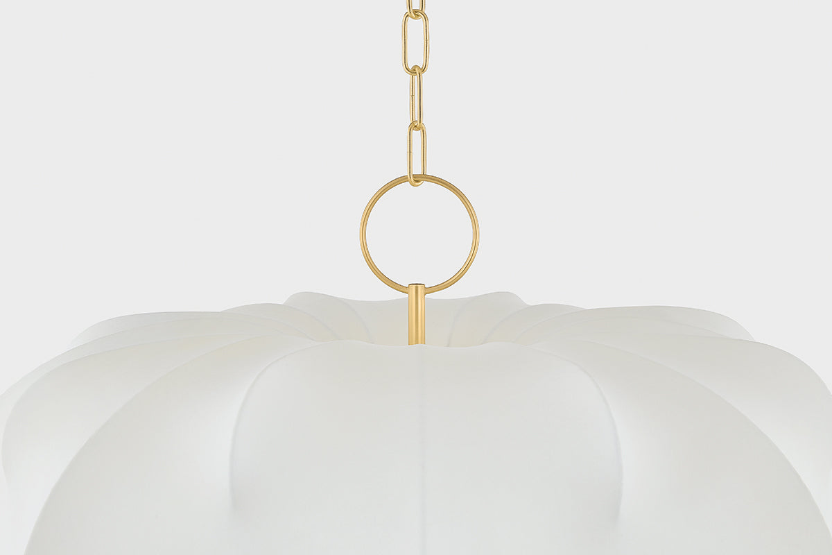 Mitzi by Hudson Valley Lighting Keilah Large Pendant in Aged Brass, detail view 3