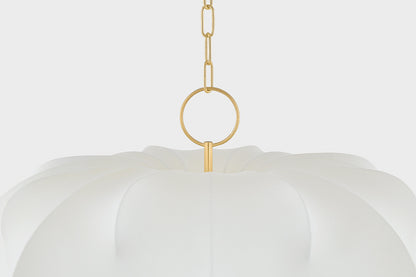 Mitzi by Hudson Valley Lighting Keilah Large Pendant in Aged Brass, detail view 3