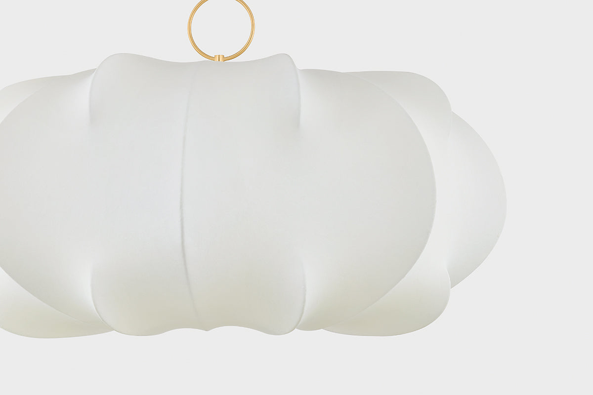 Mitzi by Hudson Valley Lighting Keilah Large Pendant in Aged Brass, detail view 5