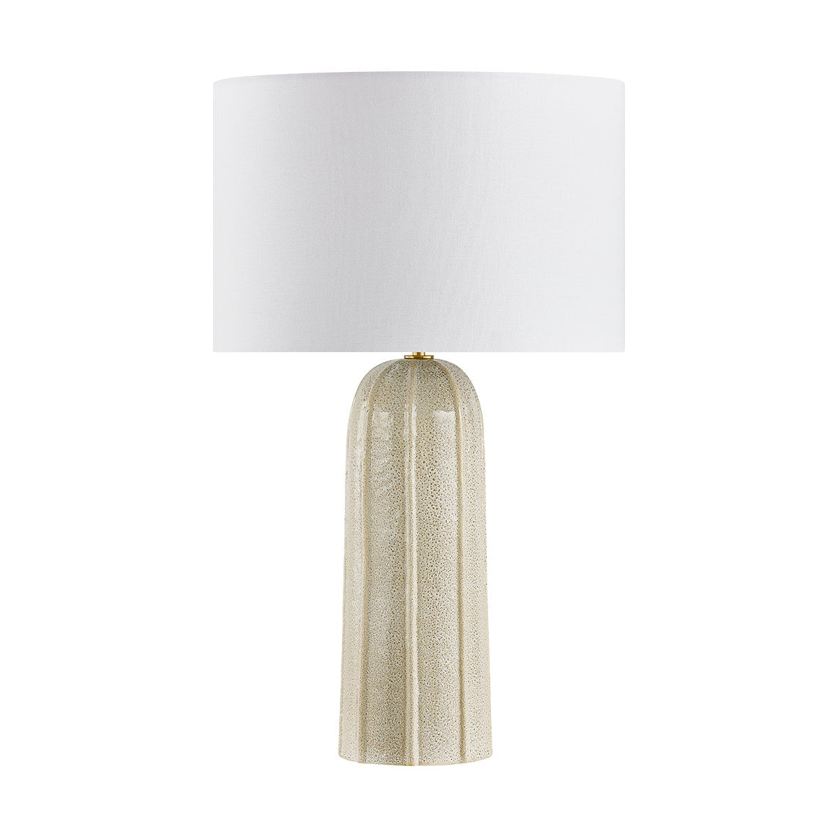 Mitzi by Hudson Valley Lighting Kel Table Lamp in Aged Brass / Ceramic Reactive Ash