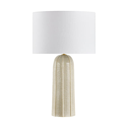 Mitzi by Hudson Valley Lighting Kel Table Lamp in Aged Brass / Ceramic Reactive Ash