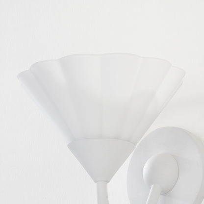 Mitzi by Hudson Valley Lighting Kelsey Wall Sconce in Textured White, detail view 2