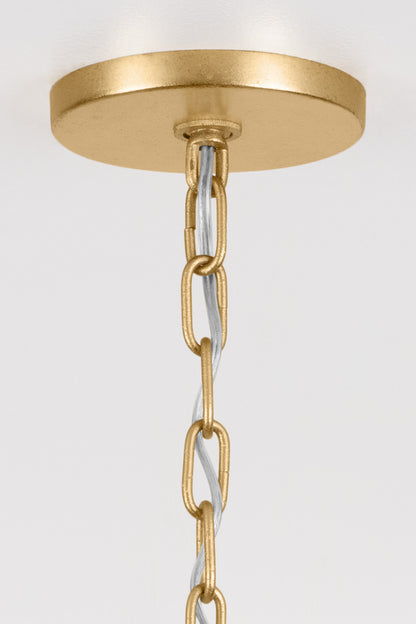Mitzi by Hudson Valley Lighting Kendall Small Lantern in Vintage Gold Leaf, detail view 3