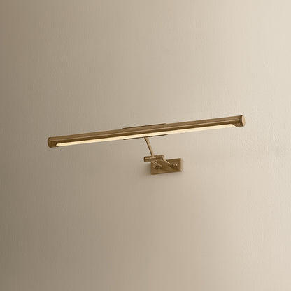 Mitzi by Hudson Valley Lighting Kenya Large Picture Light in Patina Brass, detail view 4