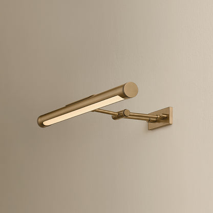 Mitzi by Hudson Valley Lighting Kenya Small Picture Light in Patina Brass, detail view 4