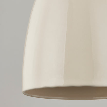 Mitzi by Hudson Valley Lighting Kirsten Wall Sconce in Aged Brass / Ceramic Cream, detail view 2