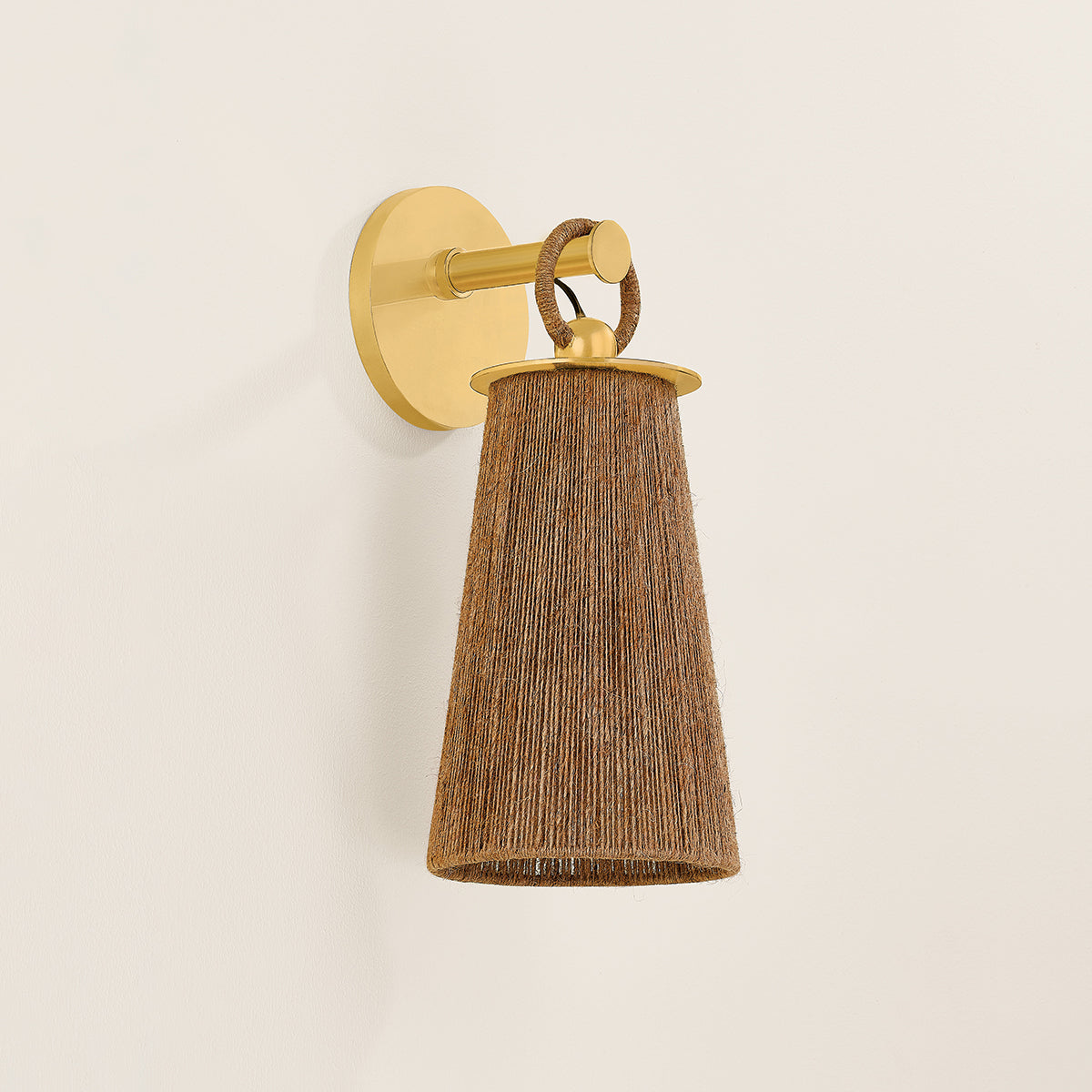 Mitzi by Hudson Valley Lighting Lauz Wall Sconce in Aged Brass, detail view 2