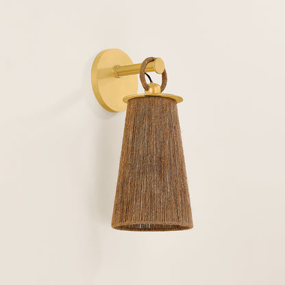 Mitzi by Hudson Valley Lighting Lauz Wall Sconce in Aged Brass, detail view 2