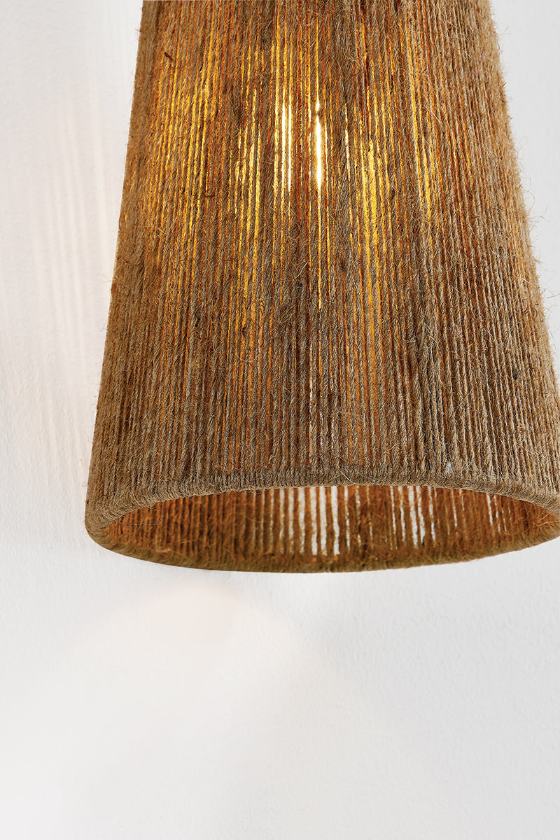 Mitzi by Hudson Valley Lighting Lauz Wall Sconce in Aged Brass, detail view 6