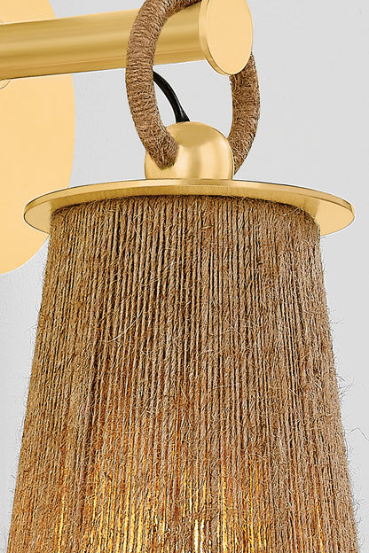 Mitzi by Hudson Valley Lighting Lauz Wall Sconce in Aged Brass, detail view 7