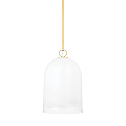 Mitzi by Hudson Valley Lighting Lennon Large Pendant in Aged Brass