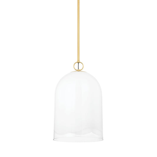 Mitzi by Hudson Valley Lighting Lennon Large Pendant in Aged Brass