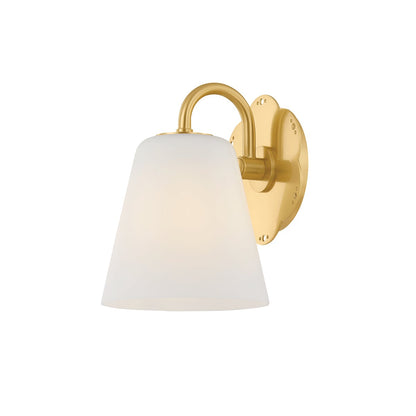 Mitzi by Hudson Valley Lighting Leonella 1-Light Vanity Light in Aged Brass
