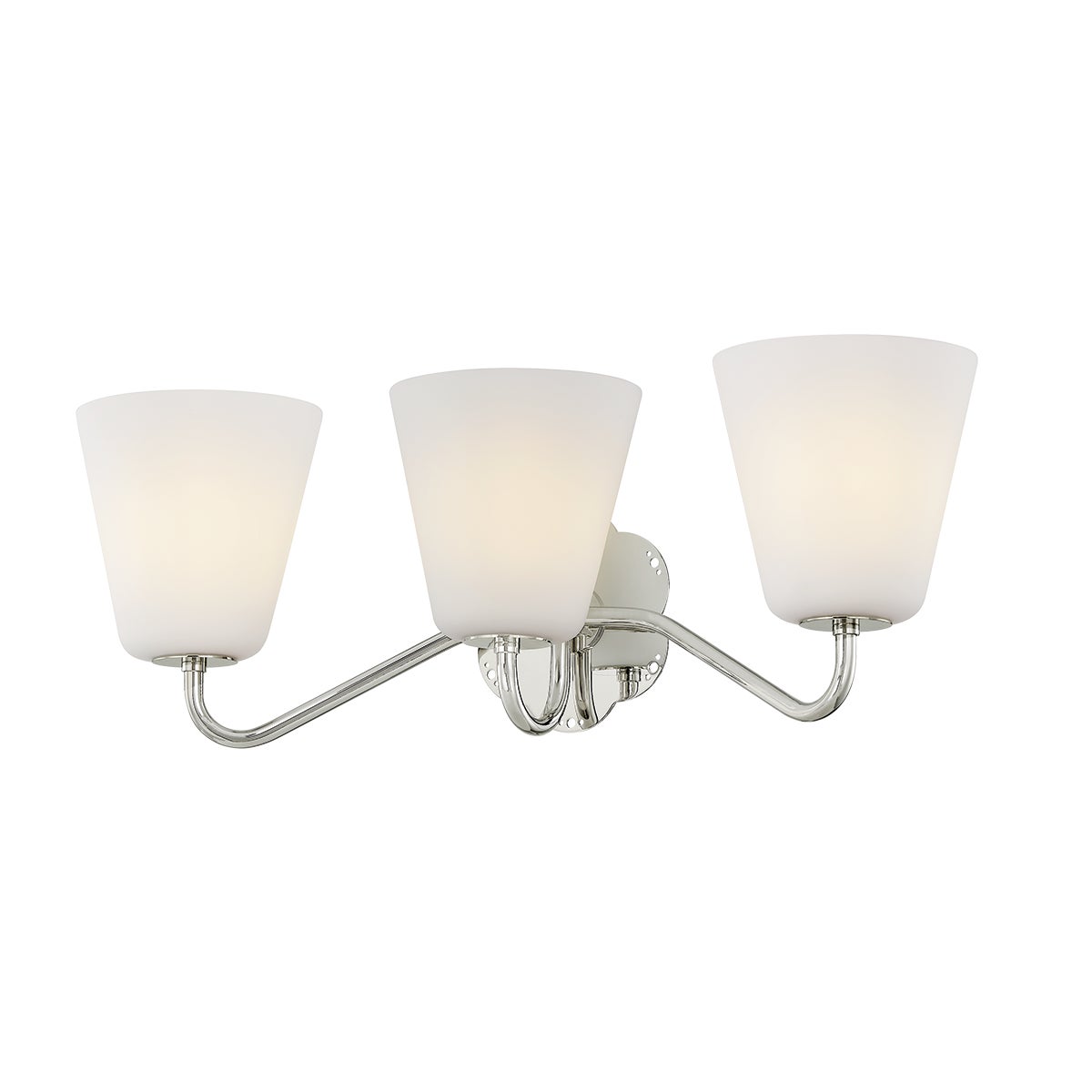 Mitzi by Hudson Valley Lighting Leonella 3-Light Vanity Light in Polished Nickel