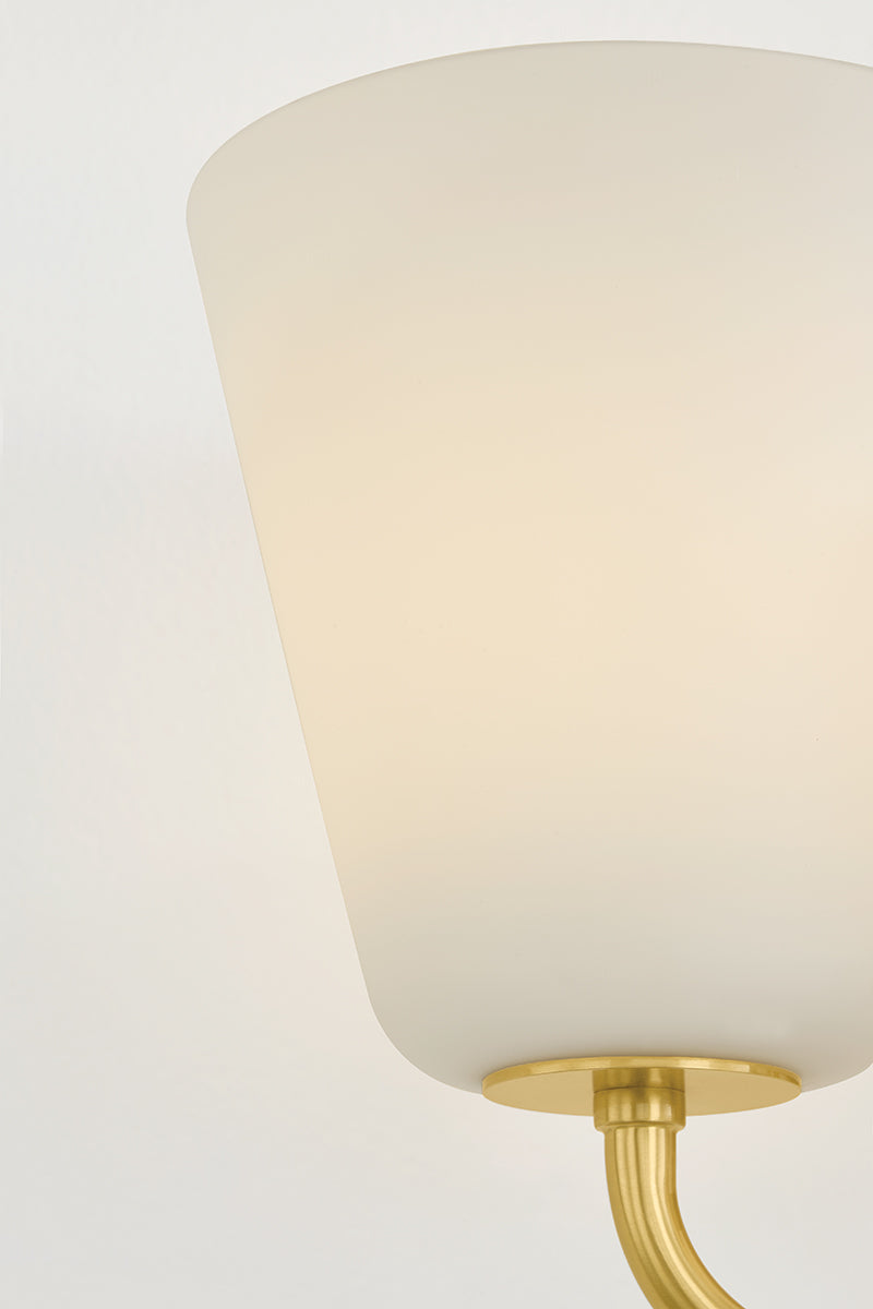 Mitzi by Hudson Valley Lighting Leonella 2-Light Vanity Light in Aged Brass, detail view 11