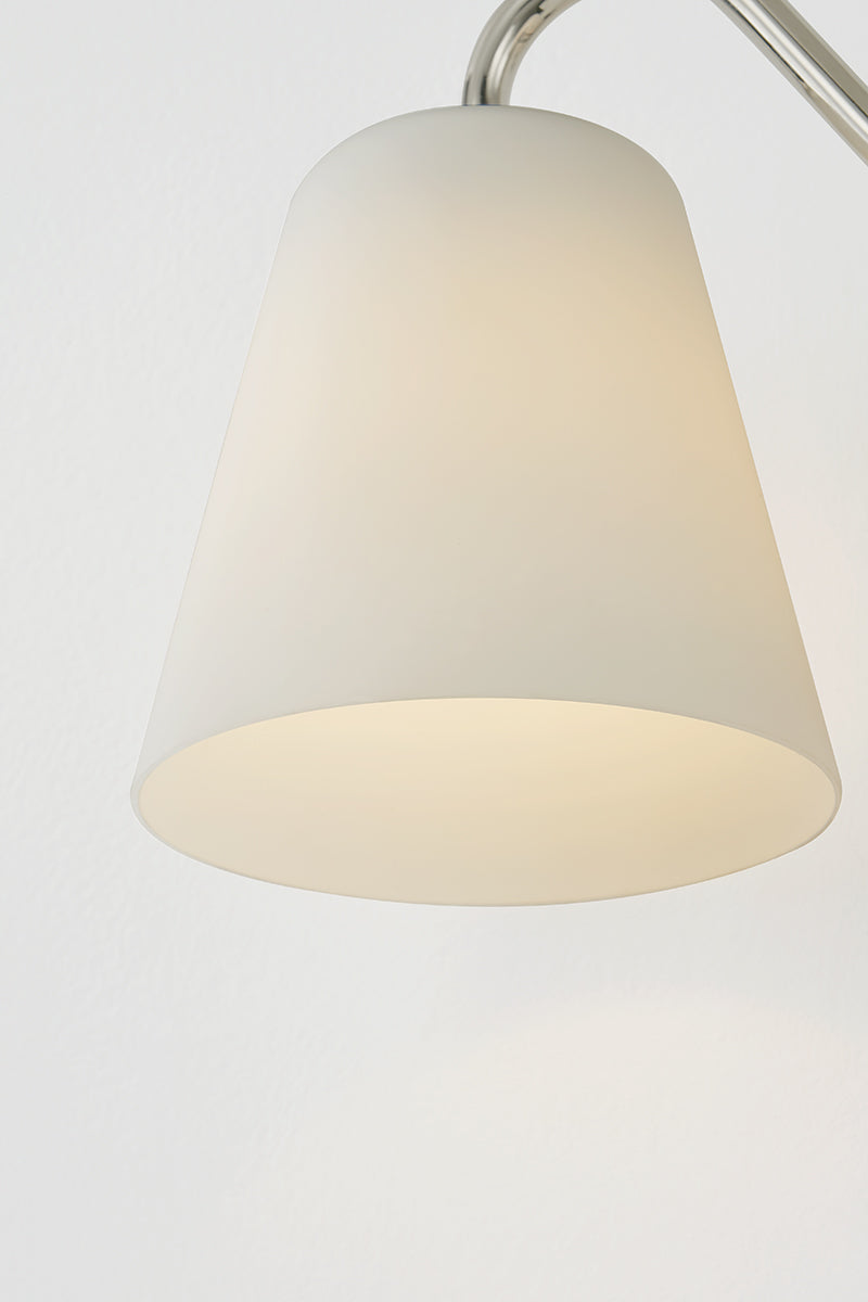 Mitzi by Hudson Valley Lighting Leonella 2-Light Vanity Light in Polished Nickel, detail view 10