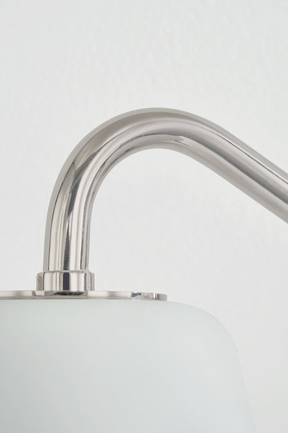 Mitzi by Hudson Valley Lighting Leonella 3-Light Vanity Light in Polished Nickel, detail view 10
