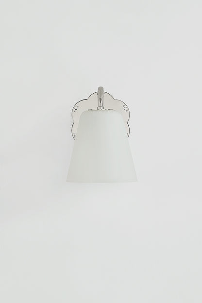 Mitzi by Hudson Valley Lighting Leonella 1-Light Vanity Light in Polished Nickel, detail view 2