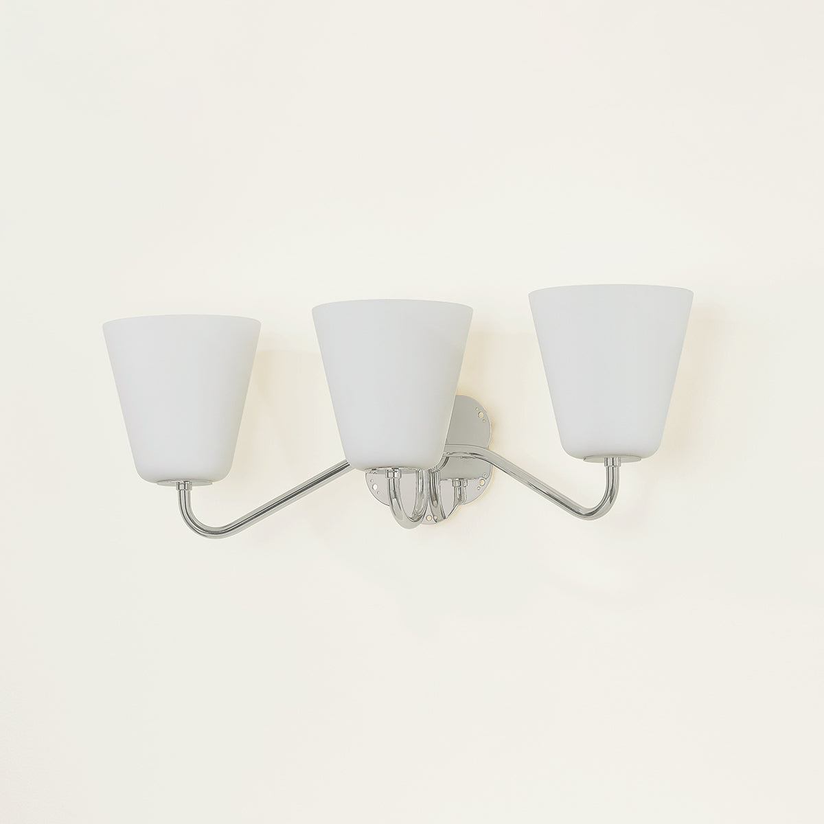 Mitzi by Hudson Valley Lighting Leonella 3-Light Vanity Light in Polished Nickel, detail view 3