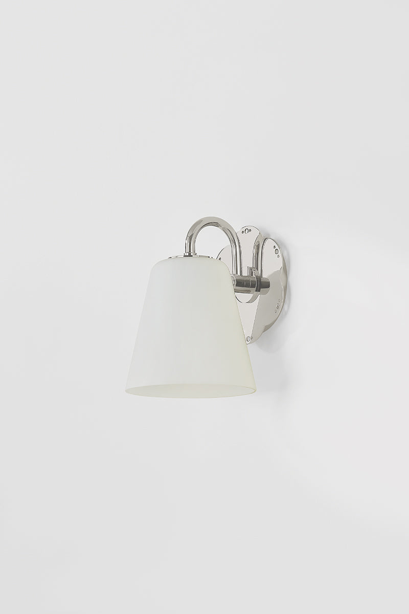Mitzi by Hudson Valley Lighting Leonella 1-Light Vanity Light in Polished Nickel, detail view 6
