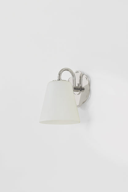 Mitzi by Hudson Valley Lighting Leonella 1-Light Vanity Light in Polished Nickel, detail view 6