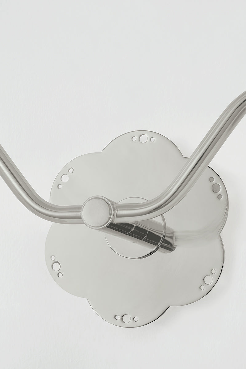 Mitzi by Hudson Valley Lighting Leonella 2-Light Vanity Light in Polished Nickel, detail view 6