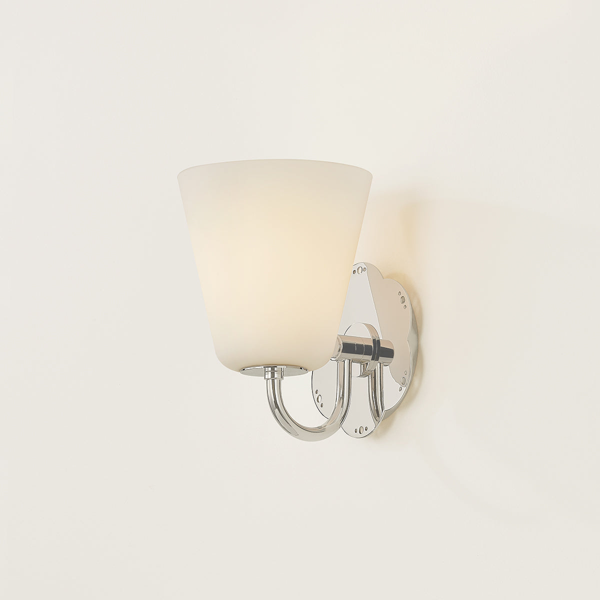 Mitzi by Hudson Valley Lighting Leonella 1-Light Vanity Light in Polished Nickel, detail view 7