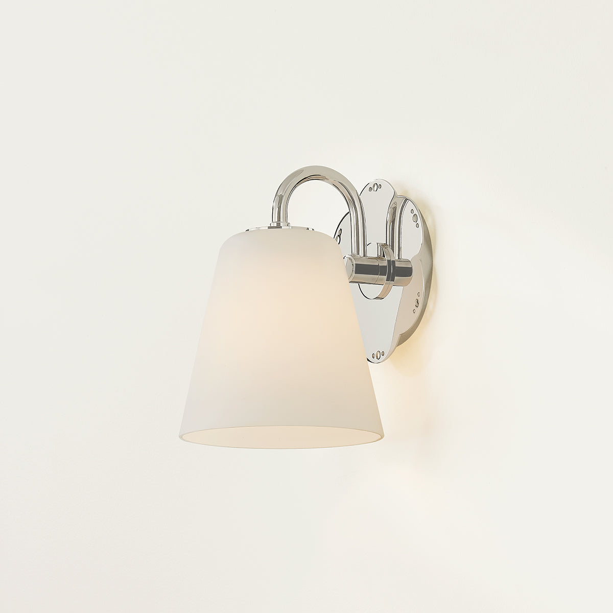 Mitzi by Hudson Valley Lighting Leonella 1-Light Vanity Light in Polished Nickel, detail view 8