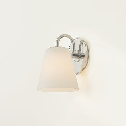 Mitzi by Hudson Valley Lighting Leonella 1-Light Vanity Light in Polished Nickel, detail view 8