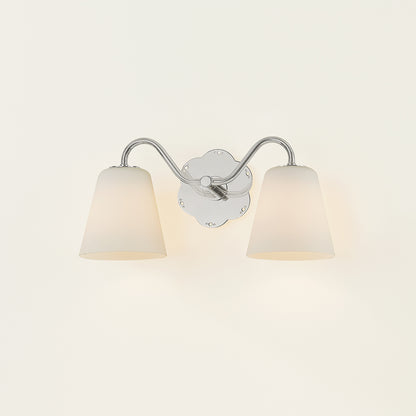 Mitzi by Hudson Valley Lighting Leonella 2-Light Vanity Light in Polished Nickel, detail view 8