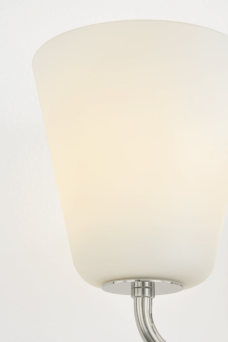 Mitzi by Hudson Valley Lighting Leonella 2-Light Vanity Light in Polished Nickel, detail view 9