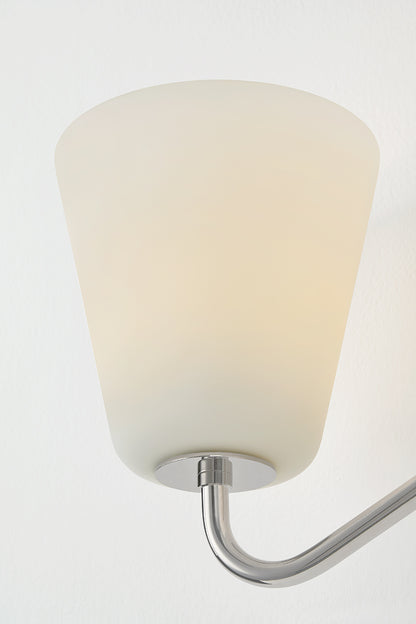 Mitzi by Hudson Valley Lighting Leonella 3-Light Vanity Light in Polished Nickel, detail view 9