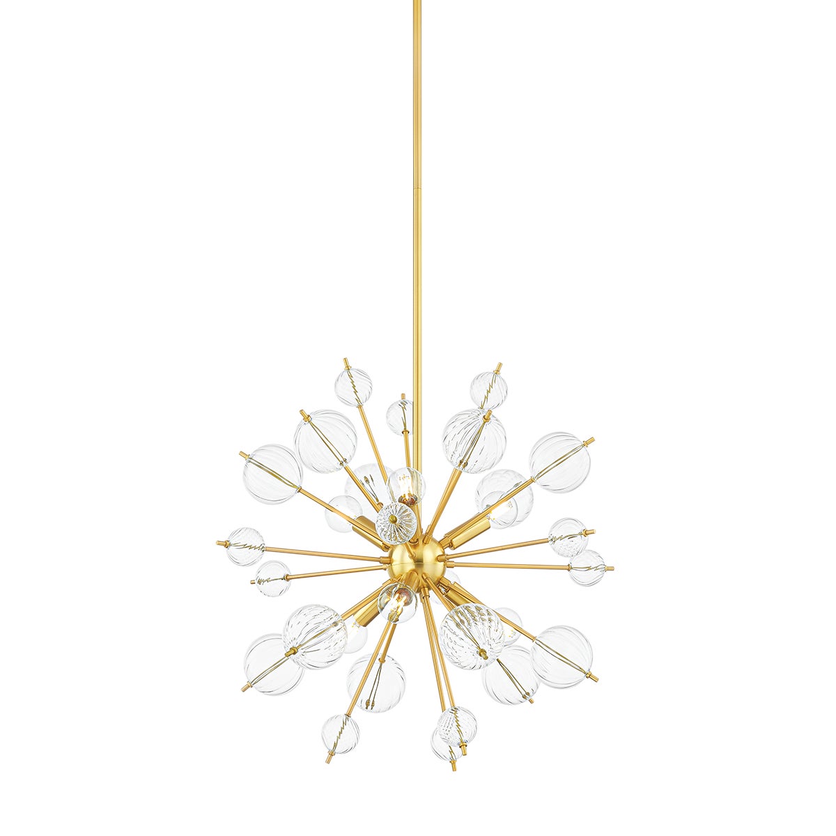 Mitzi by Hudson Valley Lighting Linnea 6-Light Chandelier in Aged Brass
