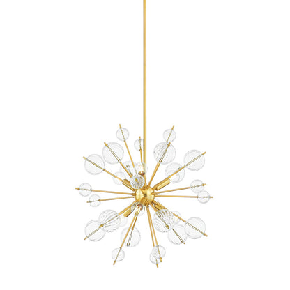 Mitzi by Hudson Valley Lighting Linnea 6-Light Chandelier in Aged Brass