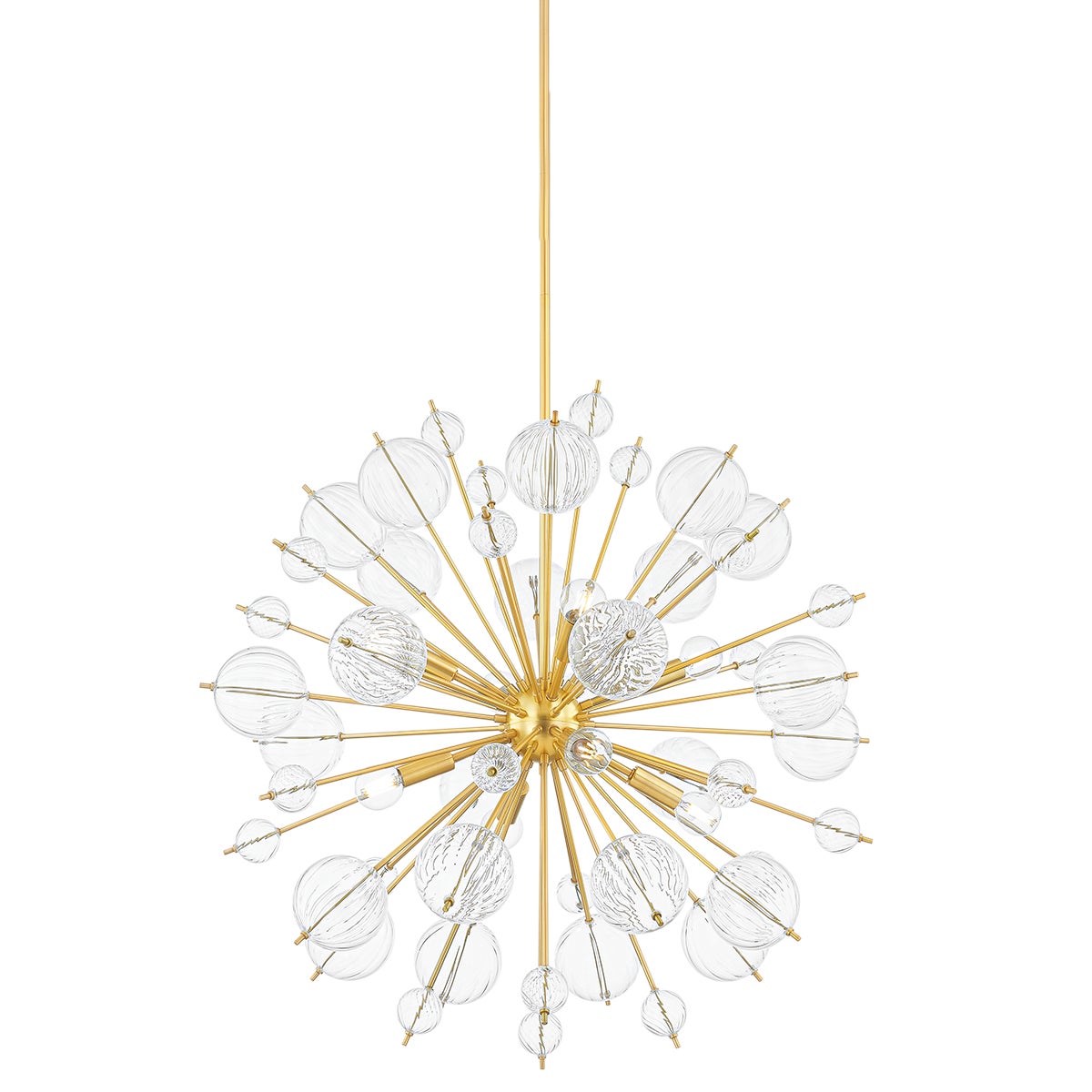 Mitzi by Hudson Valley Lighting Linnea 8-Light Chandelier in Aged Brass