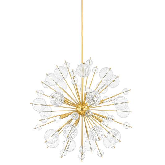 Mitzi by Hudson Valley Lighting Linnea 8-Light Chandelier in Aged Brass