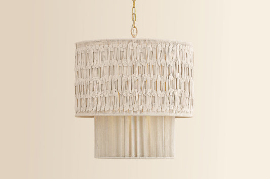 Mitzi by Hudson Valley Lighting Lisbeta Chandelier in Aged Brass, detail view 1