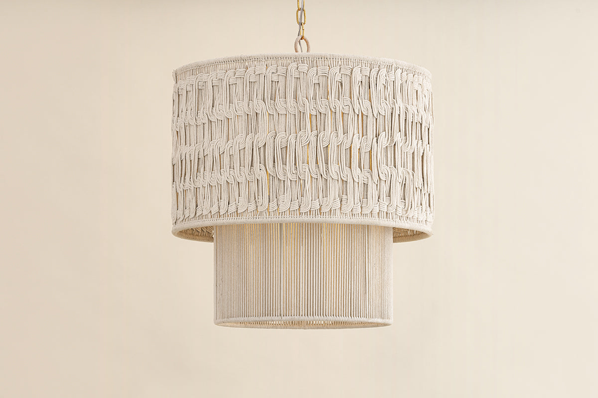 Mitzi by Hudson Valley Lighting Lisbeta Chandelier in Aged Brass, detail view 2