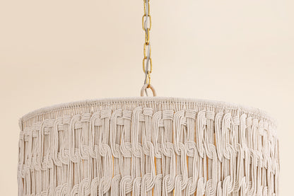 Mitzi by Hudson Valley Lighting Lisbeta Chandelier in Aged Brass, detail view 5
