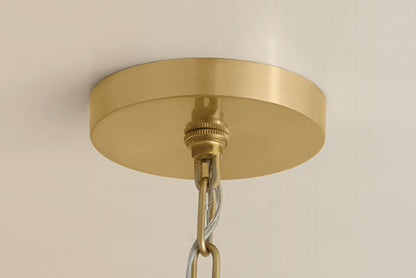 Mitzi by Hudson Valley Lighting Lisbeta Chandelier in Aged Brass, detail view 9