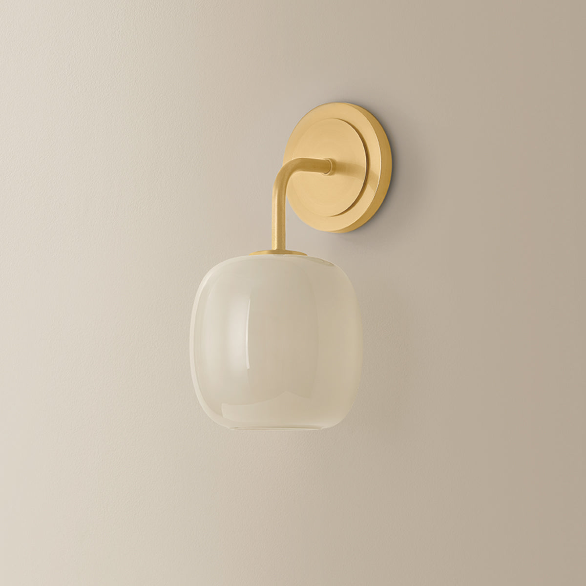 Mitzi by Hudson Valley Lighting Lisette Wall Sconce in Aged Brass, detail view 2